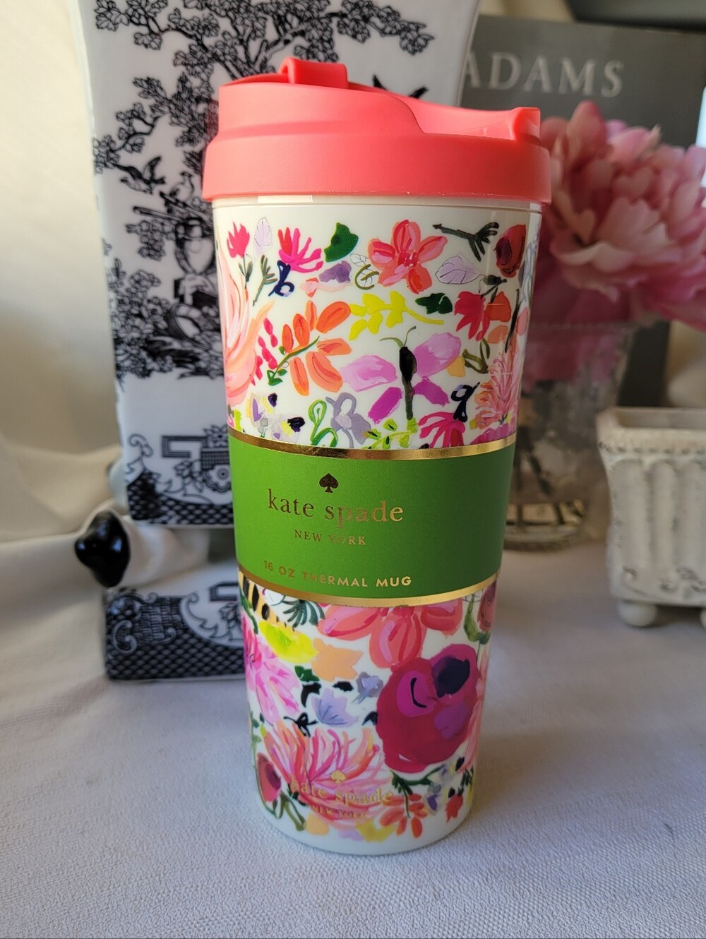 kate spade Multicolor Floral Thermal Mug 16 oz